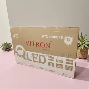 Vitron 43 Inch Qled Frameless Smart Tv With Wifi Connectivity