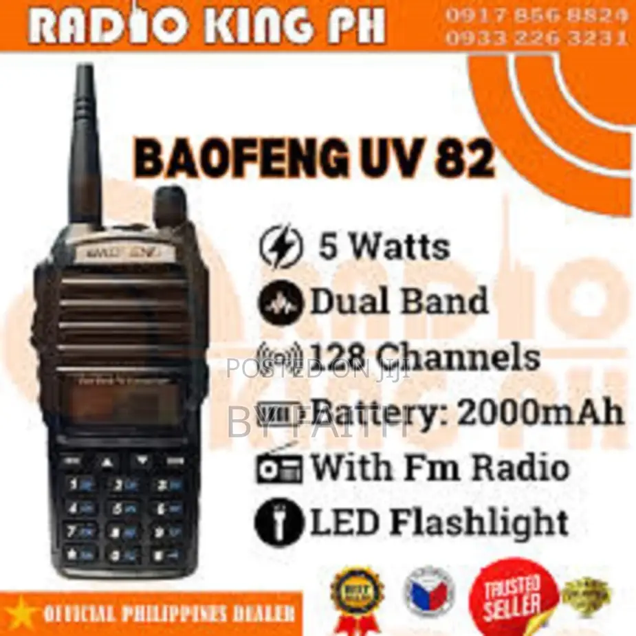 High Power 5w Long Range Baofeng Uv 82 Walkie-Talkie