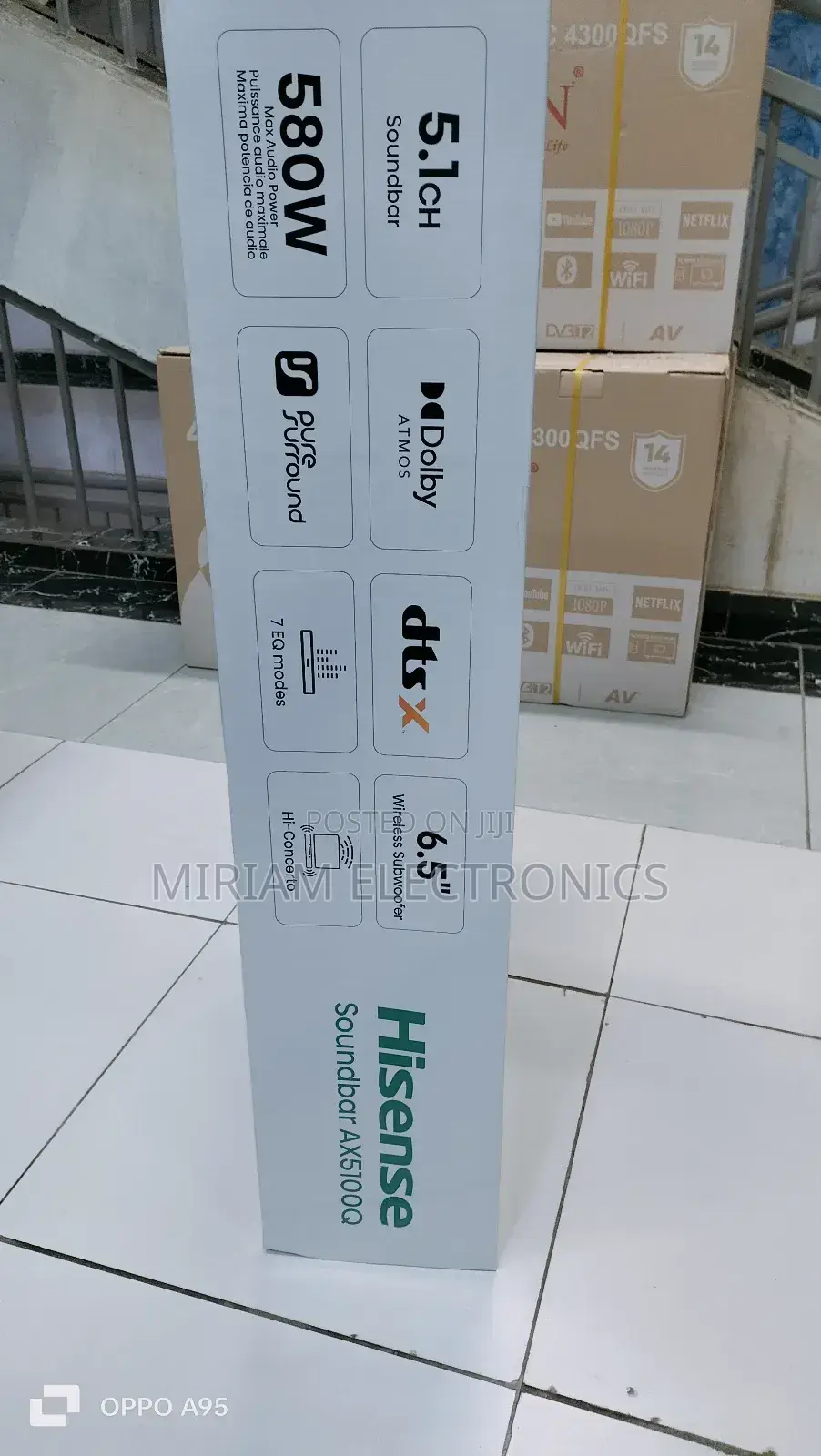 Hisense Ax5100q 580w 5.1 Channel Soundbar