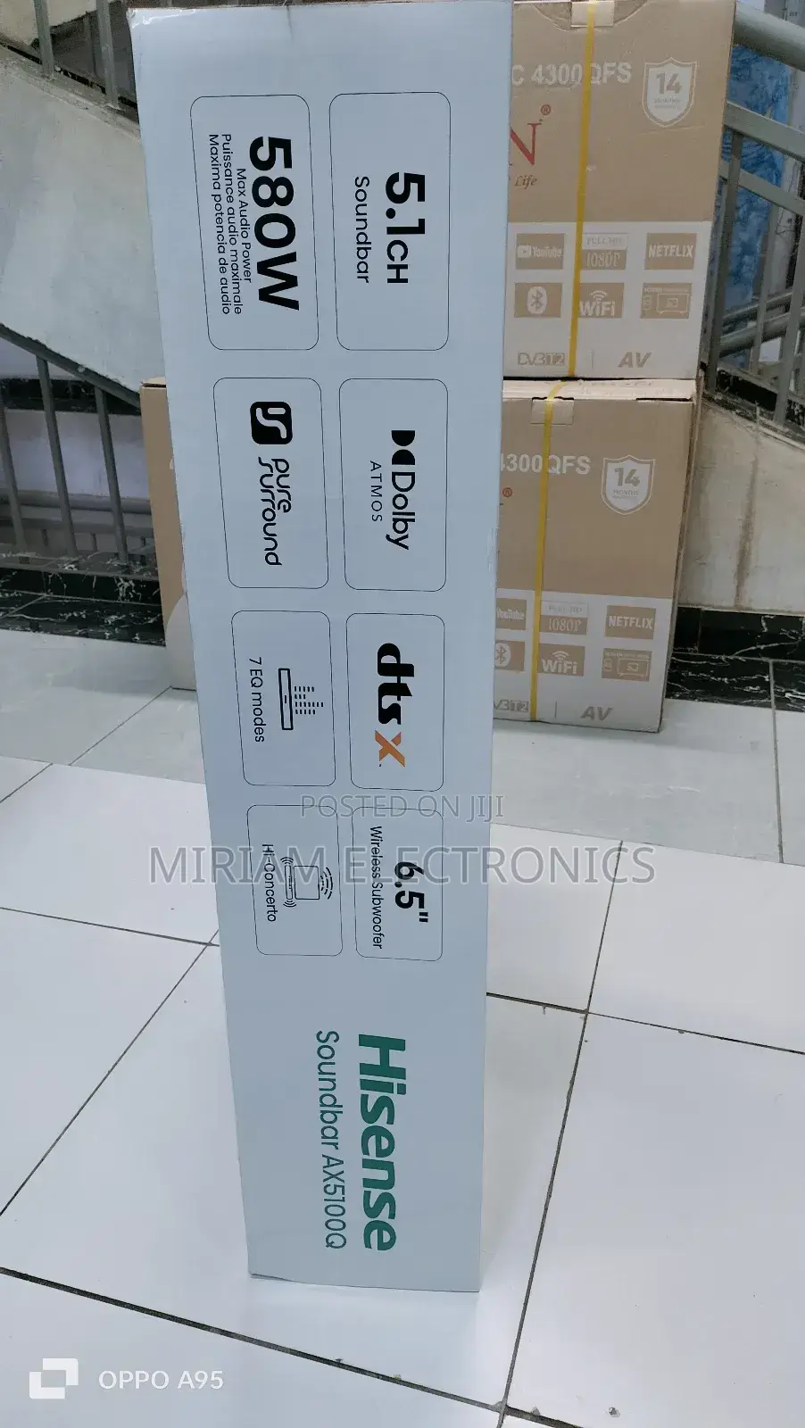 Hisense Ax5100q 580w 5.1 Channel Soundbar