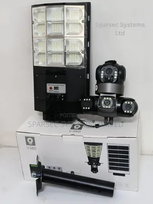 Triple Lens Solar Streetlights Cameras 4g