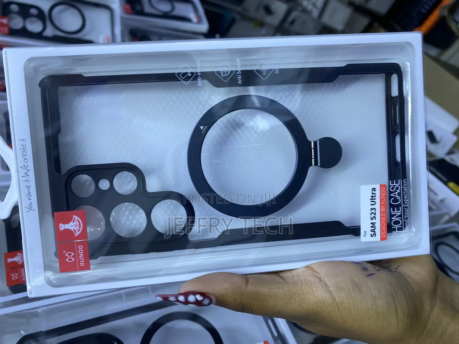 Qiqulinyu Samsung Galaxy S23 Ultra Ring Magsafe Xunnd Case