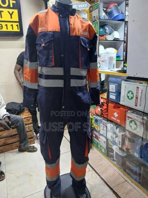 Cotton Drill Safety Overalls - main view