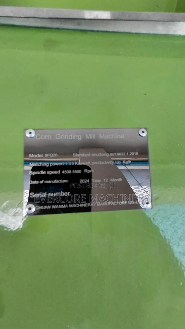 Corn Grinding Mill for Maize Flour Production With Motor/Engine. - thumbnail 4