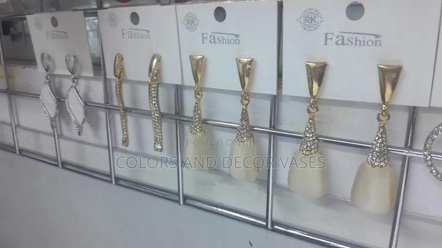 Gold Beautiful Wedding Earrings - main view