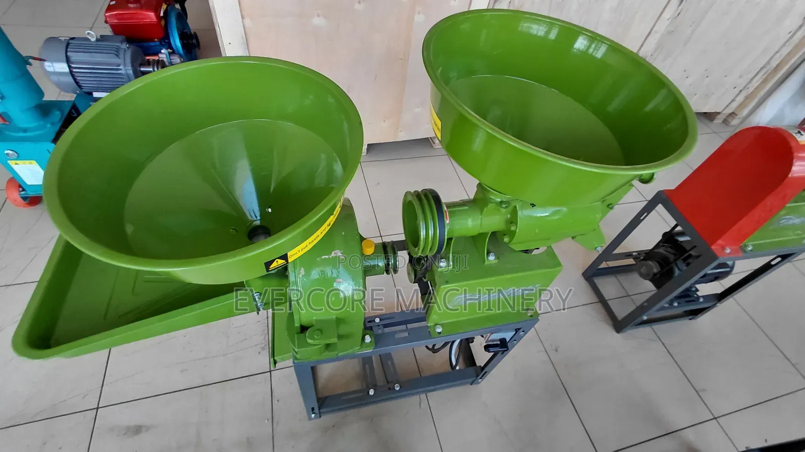 Heavy Duty Combined Rice Milling Machine With Motor.