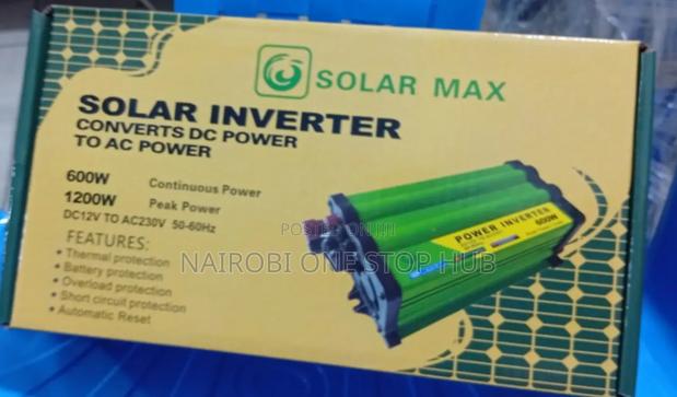 Solar Max 600w Power Inverter – Converts 12v Dc to 230v Ac