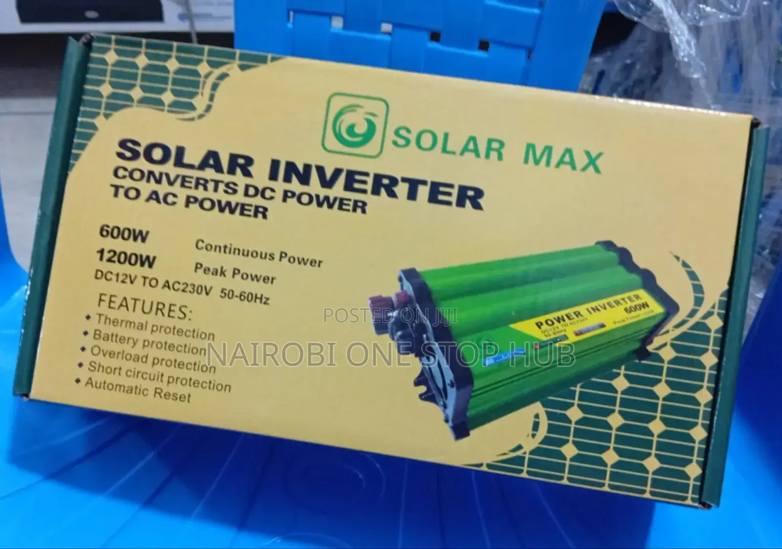 Solar Max Dc to Ac Power Inverter 600w – Ideal for Home Car Use