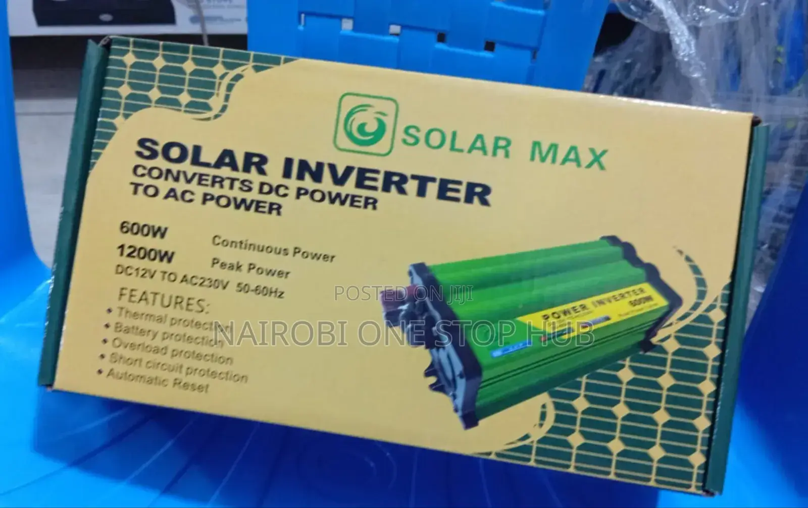 600w Solar Max Inverter With Battery Overload Protection
