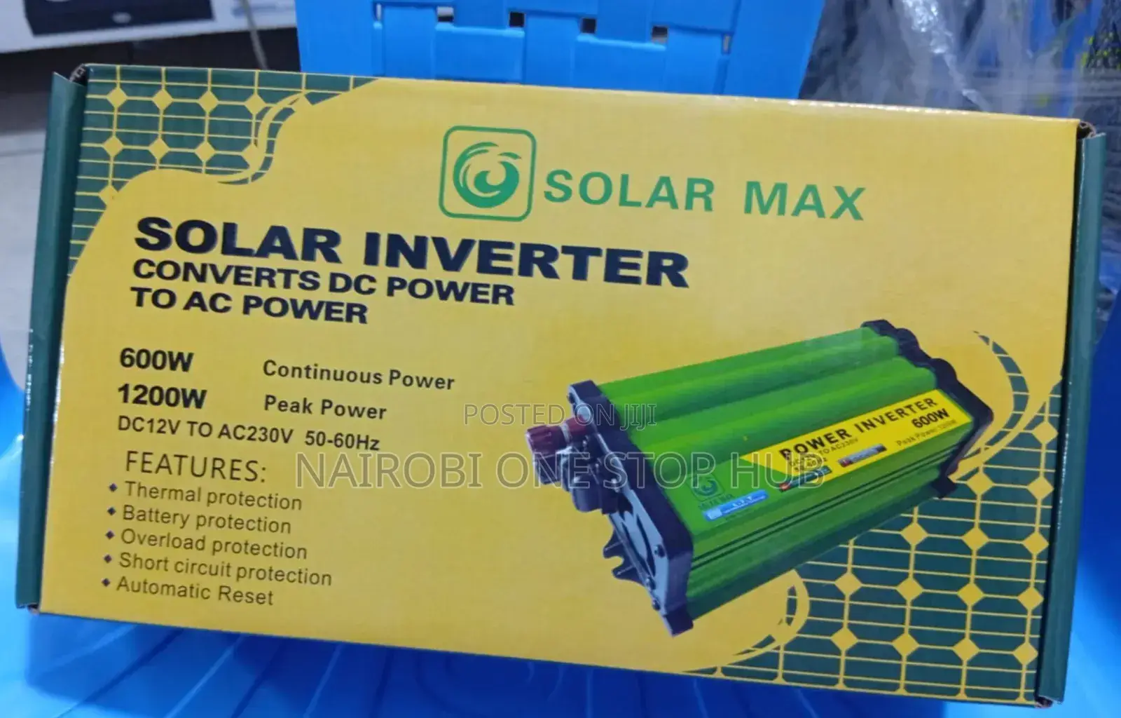 Solar Max 12v to 230v Power Inverter – 1200w Peak Output