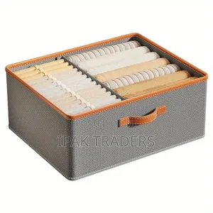 *Versatile Foldable Double Compartment Closet Organizer With a Divider