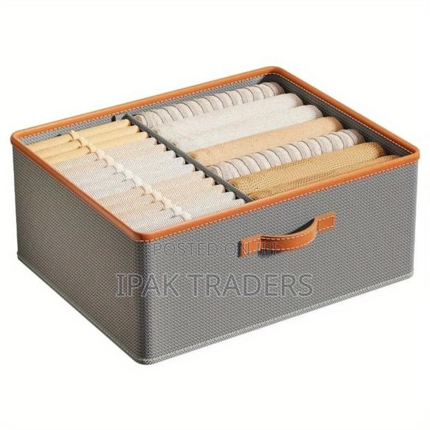 *Versatile Foldable Double Compartment Closet Organizer With a Divider - thumbnail 2