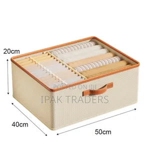 *Versatile Foldable Double Compartment Closet Organizer With a Divider