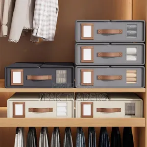 *Stackable Fabric Closet Storage Organizer Box