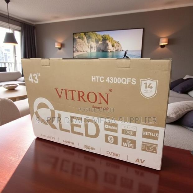 Vitron 43 Inch Qled Smart Android Full Hd Tv With Inbuilt Decoder - thumbnail 2