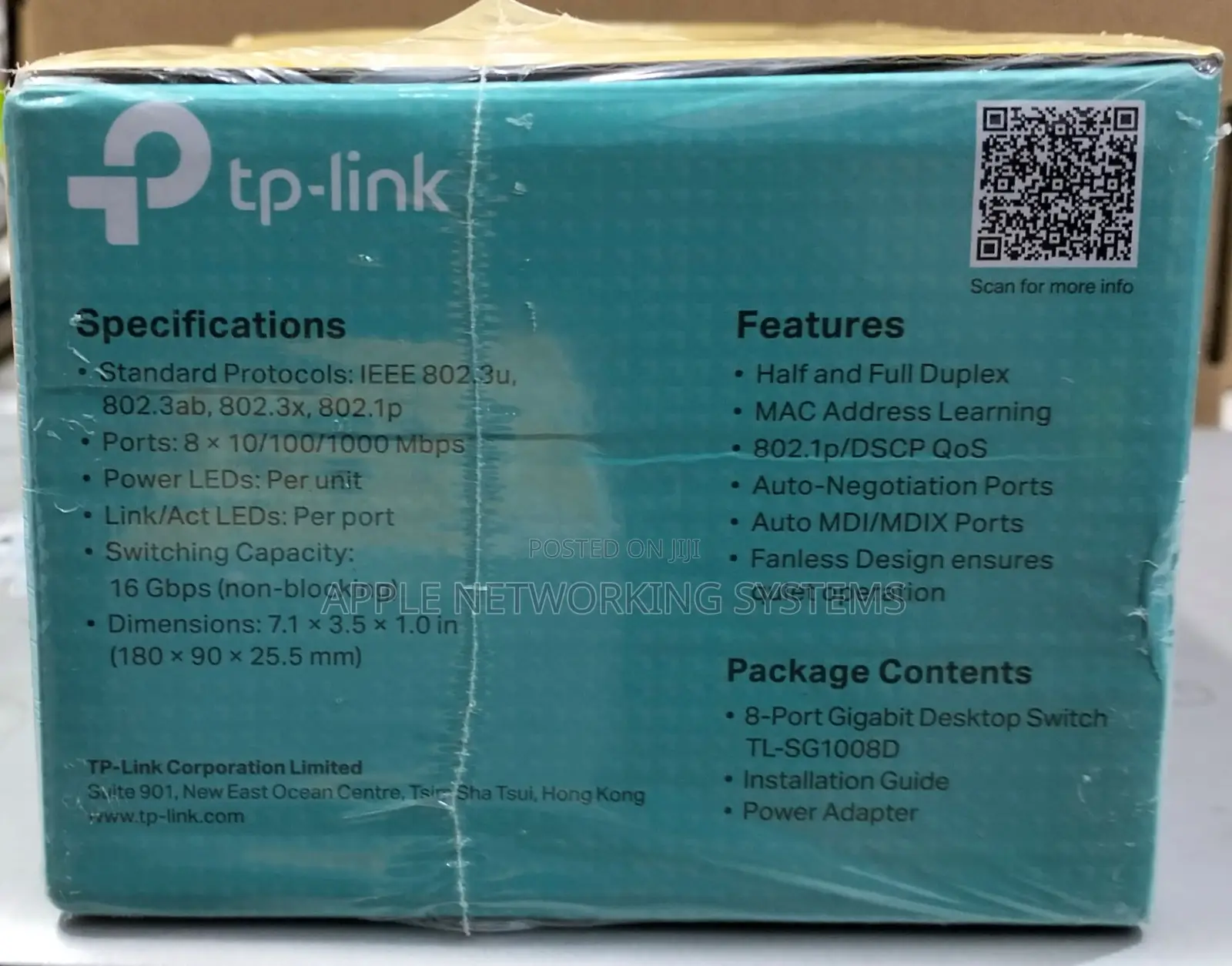 Tp-Link 8 Port Gigabit Desktop Switch Tl-Sdg1008d