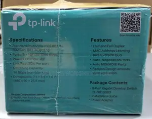 Tp-Link 8 Port Gigabit Desktop Switch Tl-Sdg1008d
