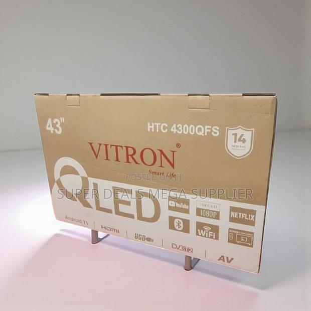 Vitron 43 Inch Qled Smart Android Frameless Tv With Bluetooth - thumbnail 2