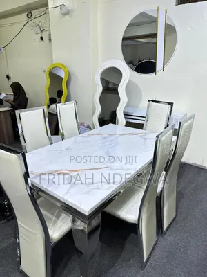 Six Seater Dining Table 
*Marble Dining Table