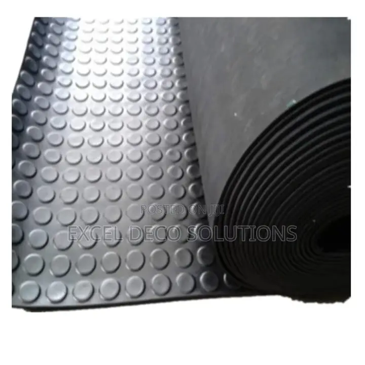 Coin Pattern Rubber Mat Anti-Slip Flooring for Wet High-Traffic Areas