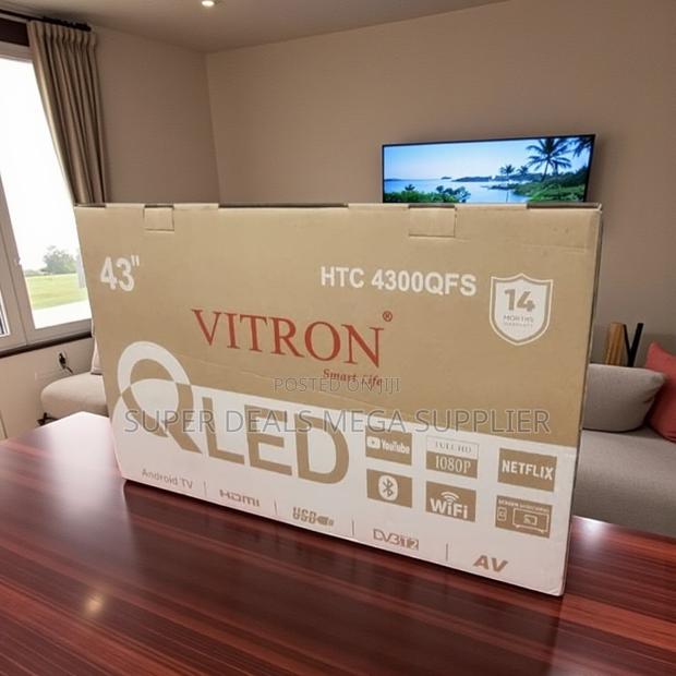 Vitron 43 Inch Qled Smart Hd Led Android Tv With Wifi Support