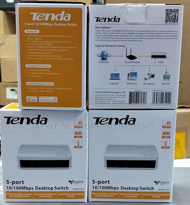 5-Port 10/100mbps Desktop Switch S105 - main view