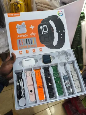 *Tltm-M5000 Smart Watch Ultra 7 Strap + 1 Smart Watch