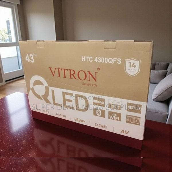 Vitron 43 Inch Qled Smart Android Frameless Tv 1 Year Warranty