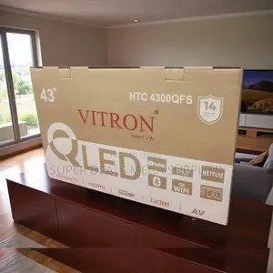 Vitron 43 Inch Qled Smart Android Frameless Tv 1 Year Warranty