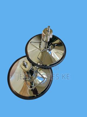 Round Silver Barber Base - main view