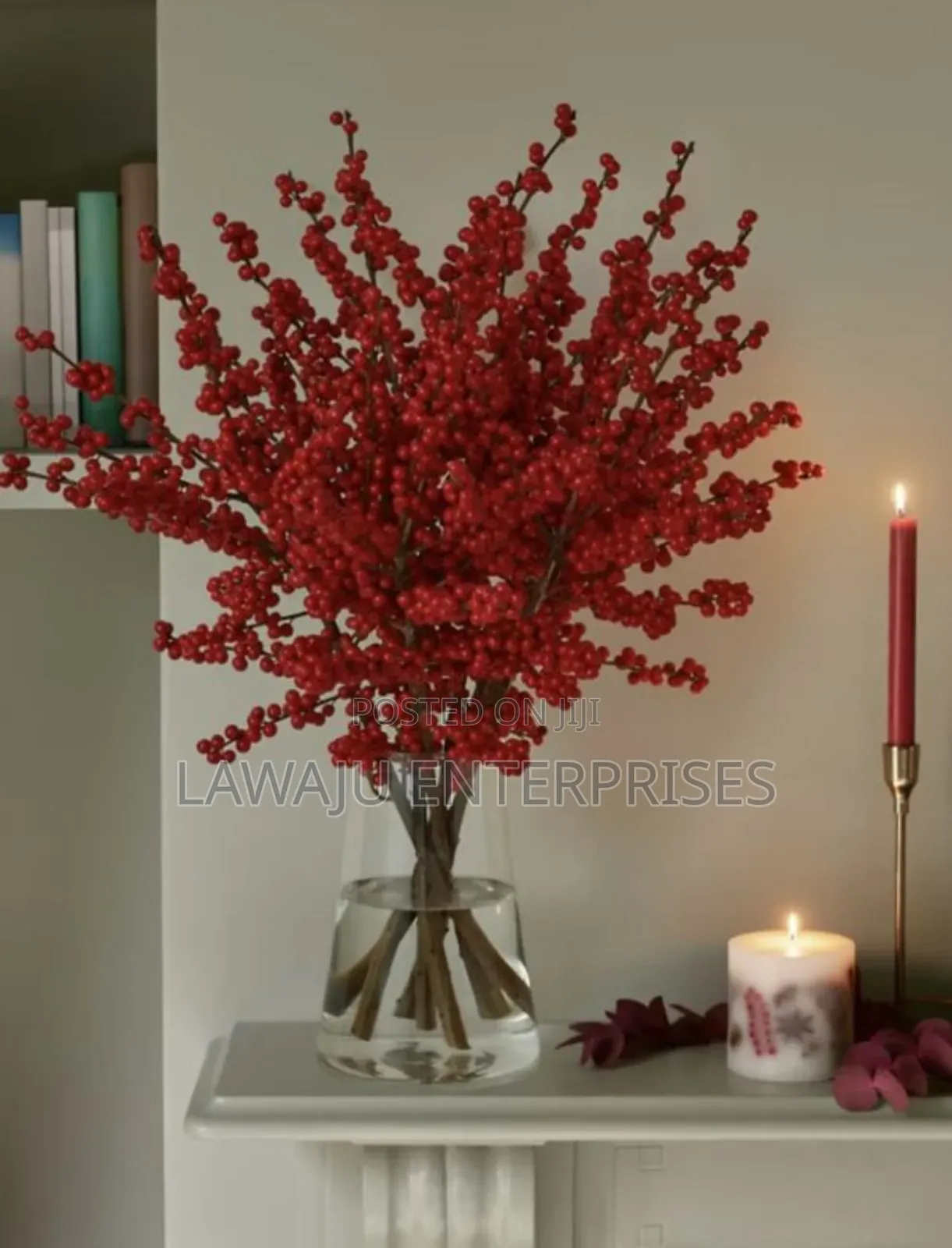 Red Berry Stem Decoration