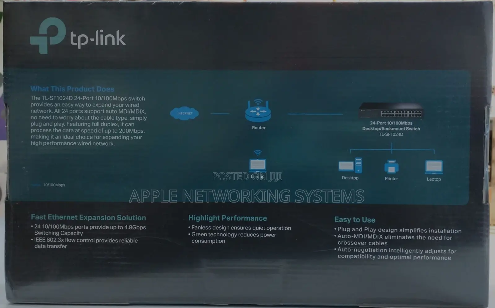 Tp-Link 24-Port 10/100mbps Desktop/Rackmount Switch