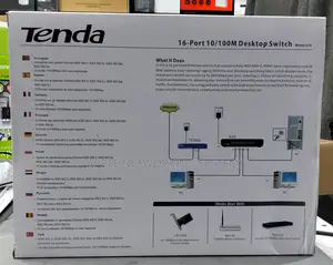 Tenda 16 Port 10/100m Desktop Switch S16
