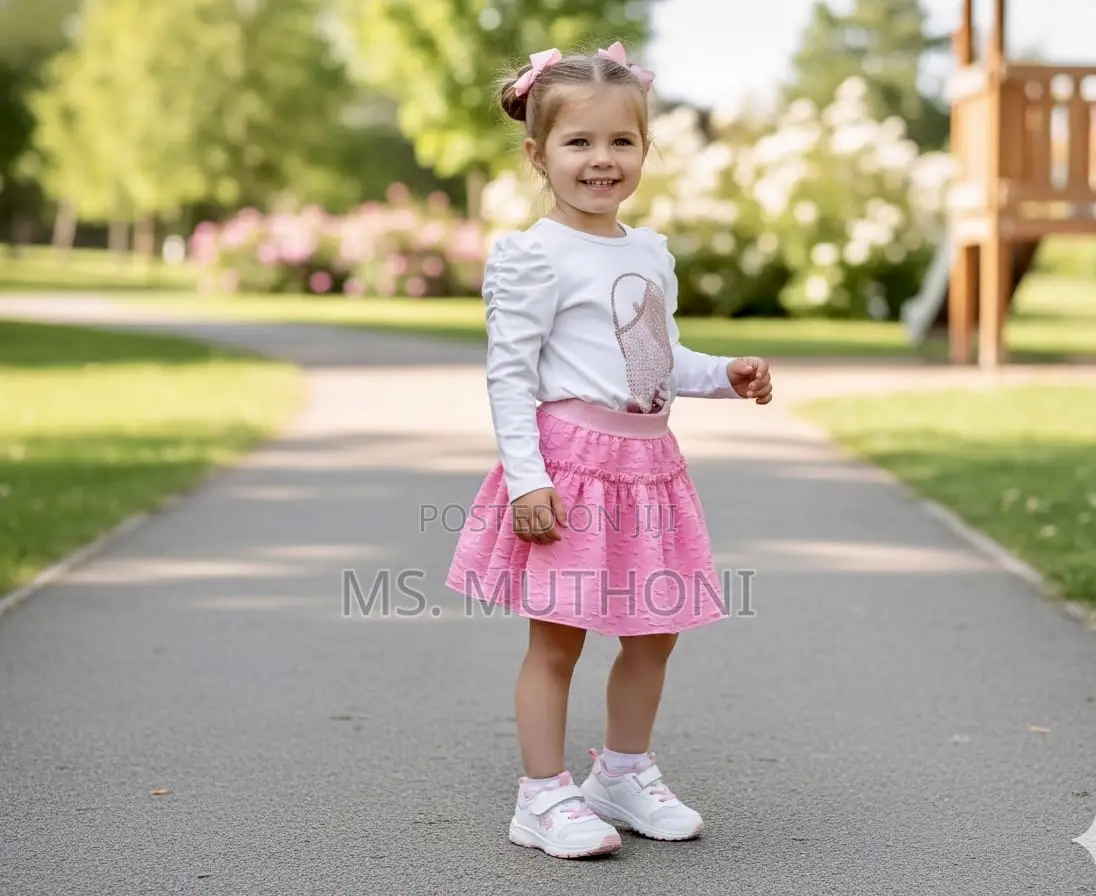 Two Piece Quality Girls Skirt Set 2-5yrs