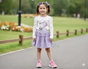Two Piece Quality Girls Skirt Set 2-5yrs