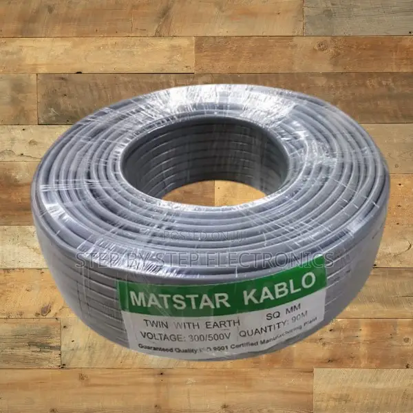 90m 2.5mm Twin With Earth Electrical Flat Cable 3 Core PVC Insulated