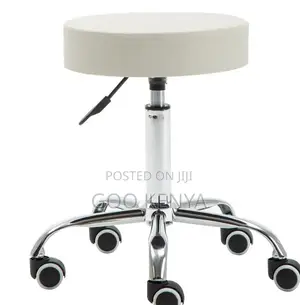 Home Stool; Adjustable Rolling Ergonomic Swivel Stool for Spa and Lab