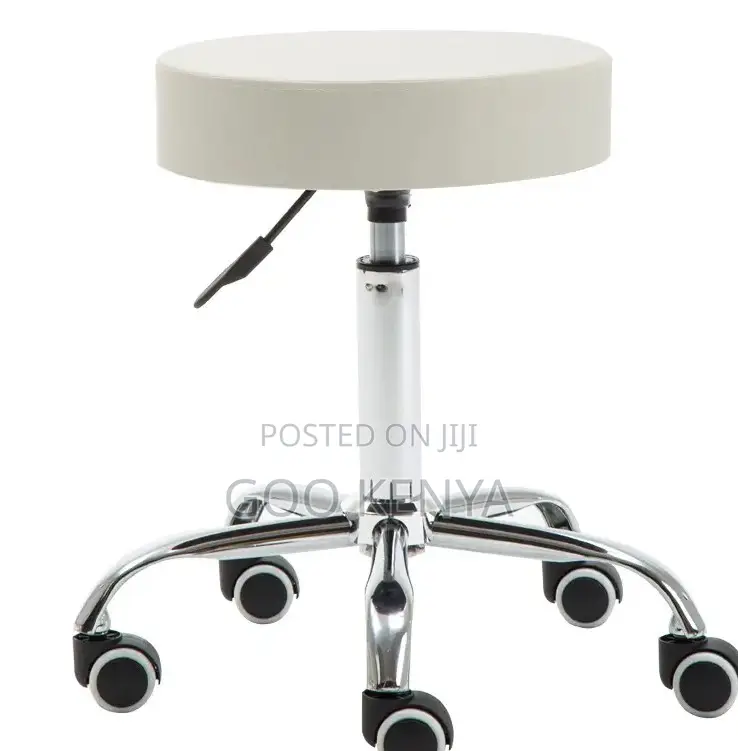 Home Stool; Adjustable Rolling Ergonomic Swivel Stool for Spa and Lab