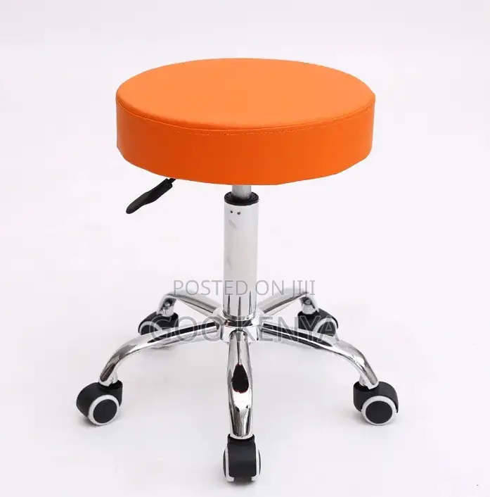 Home Stool; Adjustable Rolling Ergonomic Swivel Stool for Spa and Lab