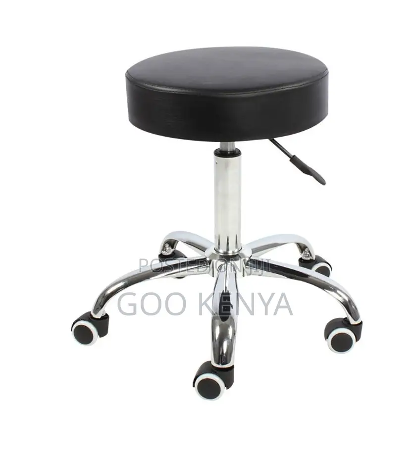 Home Stool; Adjustable Rolling Ergonomic Swivel Stool for Spa and Lab