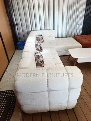 White Bubble L Sofa