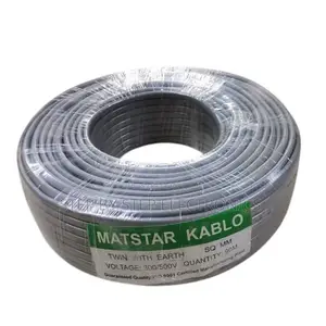 PVC 2.5mm Twin With Earth Flat 3 Core Indoor Wiring Cable 90m Roll