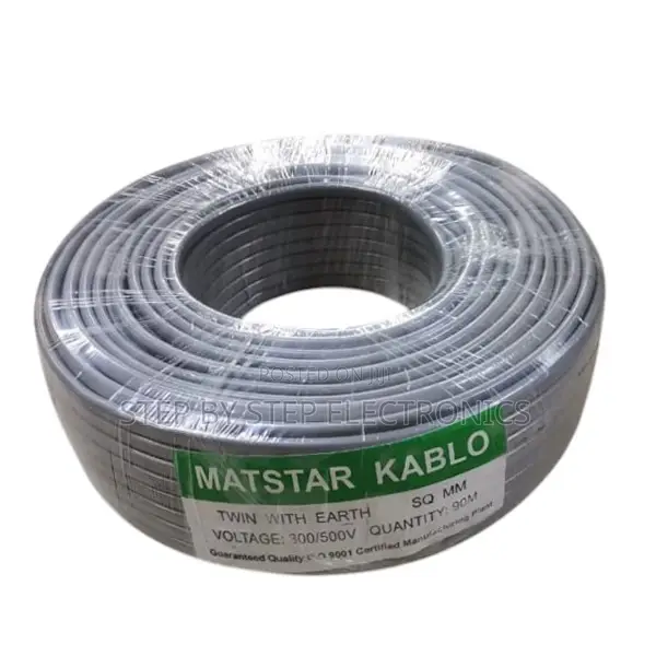 PVC 2.5mm Twin With Earth Flat 3 Core Indoor Wiring Cable 90m Roll