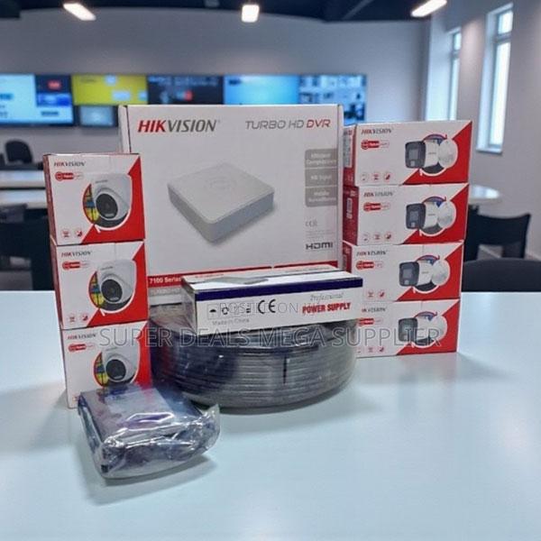 8 Smart Hybrid Colored Night Vision Cloud Backup CCTV Full Kit