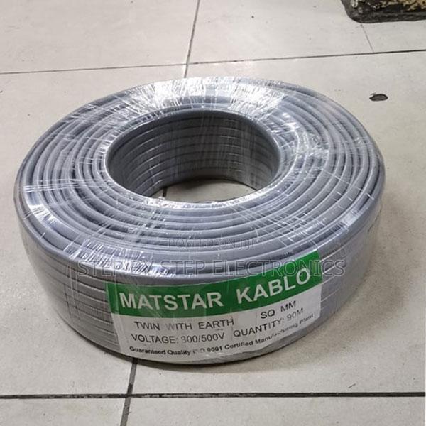Matstar 1.5mm Twin Earth Indoor Wiring PVC Flat Cable 90m Roll
