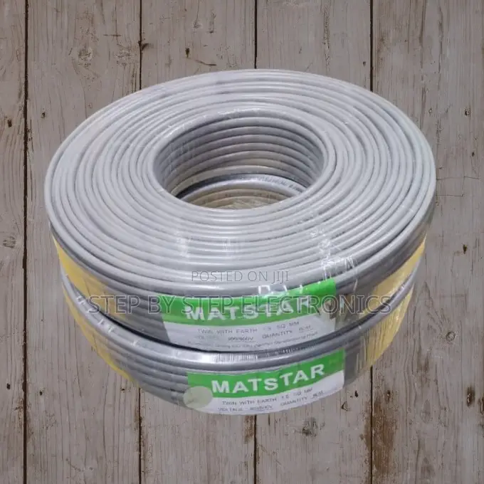 Matstar 1.5mm PVC Twin Earth Cable Flame Retardant Indoor Wire