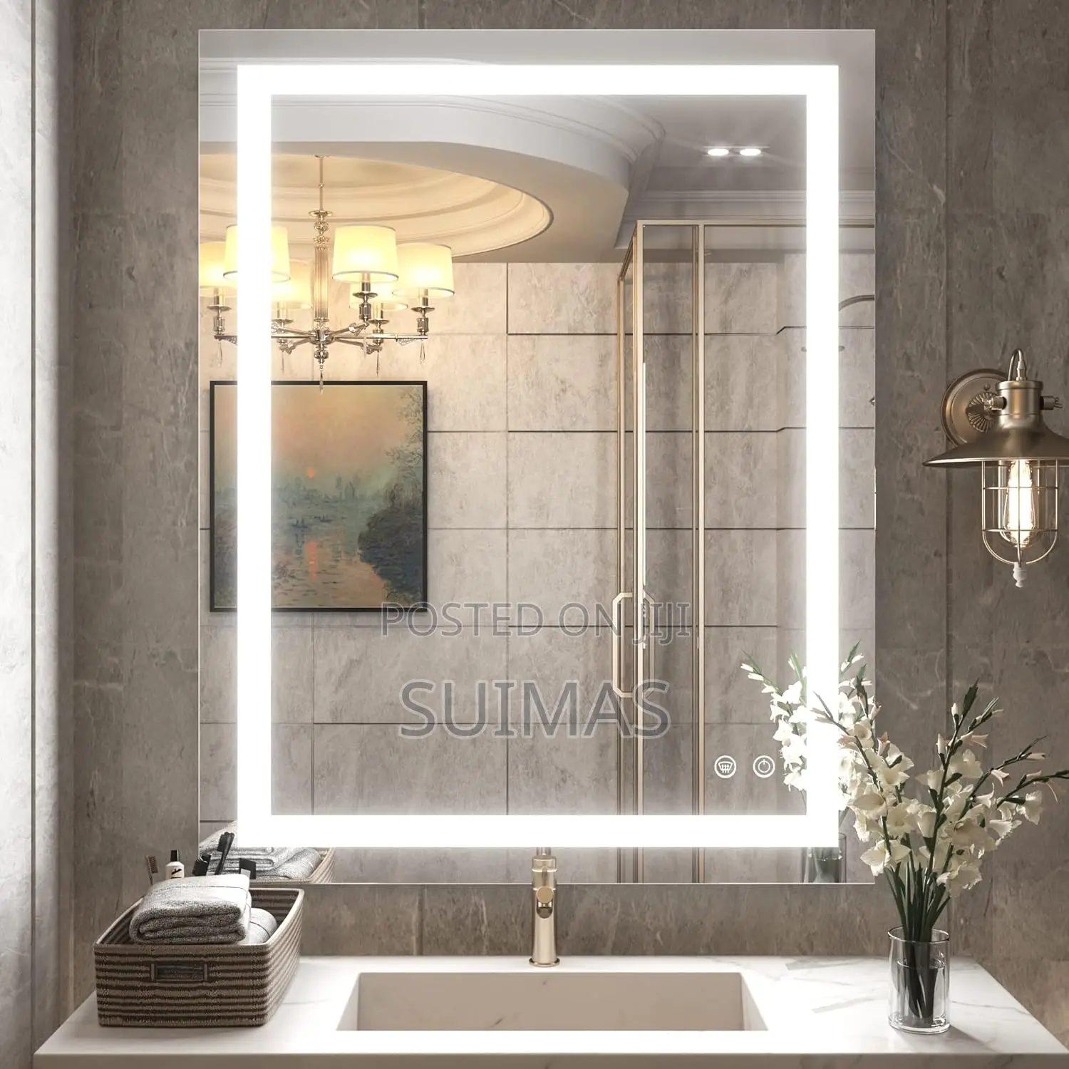 Frontlit Led Mirror – 50x70cm