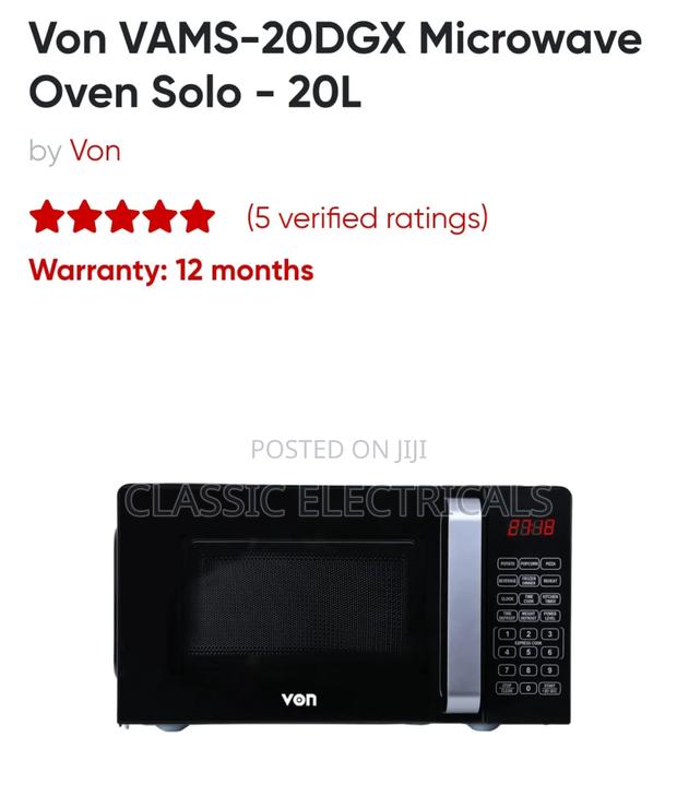 Von 20l Digital Microwave - main view