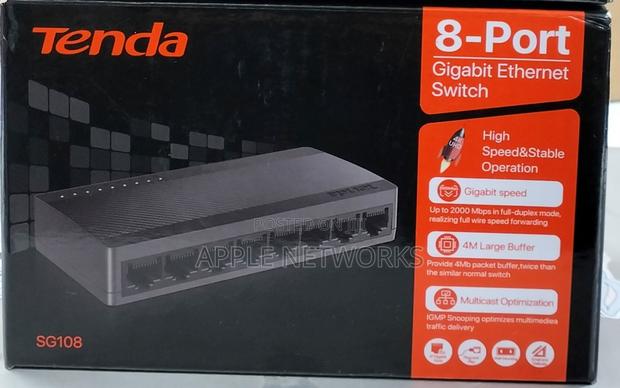 Tenda 8 Port Gigabit Ethernet Switch Sg108