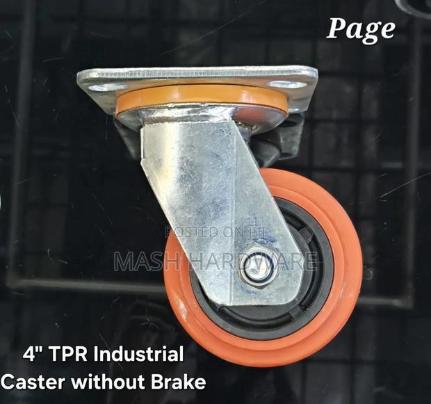 4" Industrial Caster Without Brakes - thumbnail 2